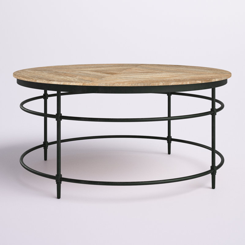 Trent Austin Design® Rainville 38" Mango Solid Wood And Metal Round Coffee Table & Reviews Wayfair